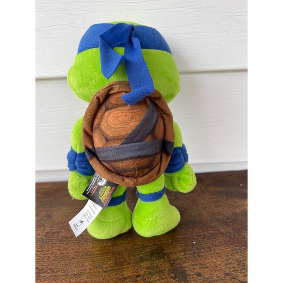 Teenage Mutant Ninja Turtles Leonardo Plush Toy By Mattel 2023 Green & Blue With - Picture 2 of 4
